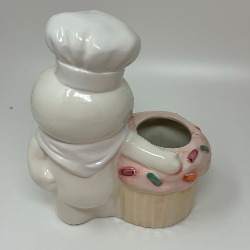 Pilsbury Dough Boy Vintage Kitchen Utensil Holder Funfetti Cupcake 1992 Taiwan - Picture 7 of 11